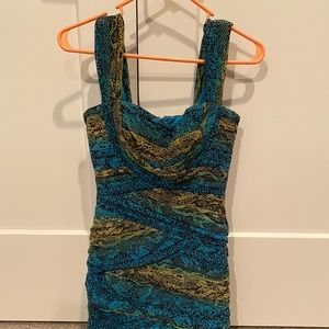 Snake print dress